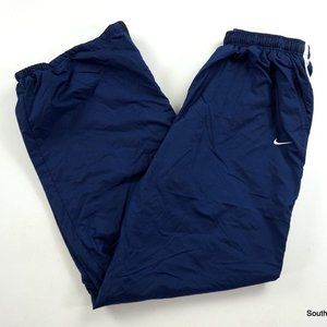 New Nike Womens Navy Blue Insulated Wind Pants Size XL 16-18 Womens Drawstring